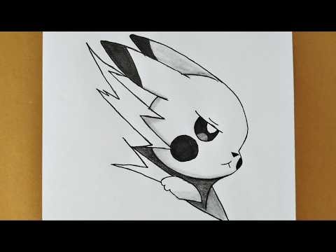 Easy Pikachu Drawing | How to Dra Pikachu from Pokemon | Easy Pencil Drawing Tutorial for Beginners