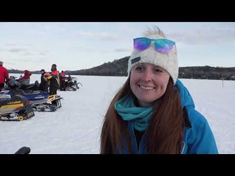 Snowmobile Drag Races in Cook County, Minnesota (1080p)