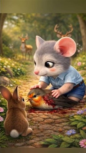 The Kind Rat and the Injured Bird | Moral Story for Kids 🐭🕊️