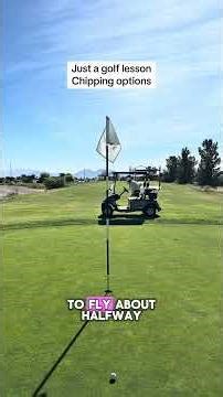 Different options when chipping or pitching #golf #golftips #golflife #golfswing