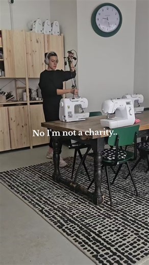 On a sew taught by Marcela on Instagram: "But I am a registered CIC (Community Interest Company), which means every penny of profit goes straight back into the community. That said, as a solo business owner, funding isn’t easy to come by — especially while I’m still finding my feet with the studio. So for now, I’m starting small and offering a few low-cost sessions once a month to make sewing more accessible. If this is something that could benefit you or someone you know, I’d love for you to bo