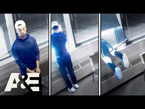 Handcuffed Man Escapes Custody Through Room Window | Interrogation Cam | A&E