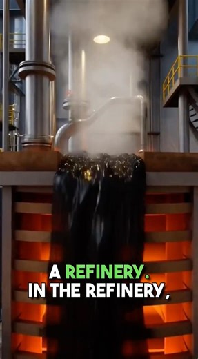 The 3-Stage Process That Makes Crude Oil Useful #refining #energy #shorts
