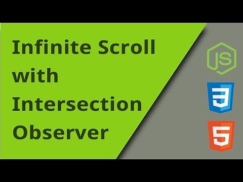 Create an Infinite Scroll | Lazy Loading Page
