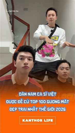 DÀN NAM CA SĨ VIỆT ĐƯỢC ĐỀ CỬ TOP 100 GƯƠNG MẶT ĐẸP TRAI NHẤT THẾ GIỚI 2026 #singer #nguoinoitieng