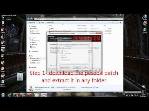 How To Install PESEDIT Patch on Steam Version Of PES 2014