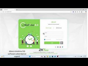 ZKBiotime Generate Transaction Report