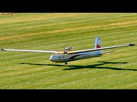 GIGANTIC RC TURBINE GLIDER BLANIK FLIGHT DEMONSTRATION / Bölsdorf Germany 2016