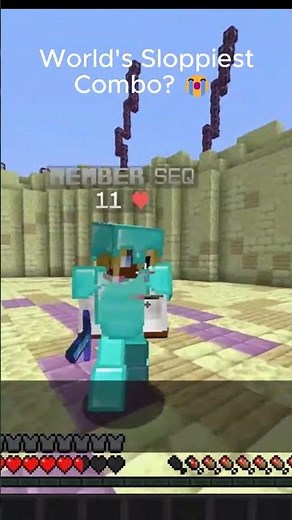 World's sloppiest combo? 😭 #minecraft #pvp #swordpvp #minecraftpvp #voidsent