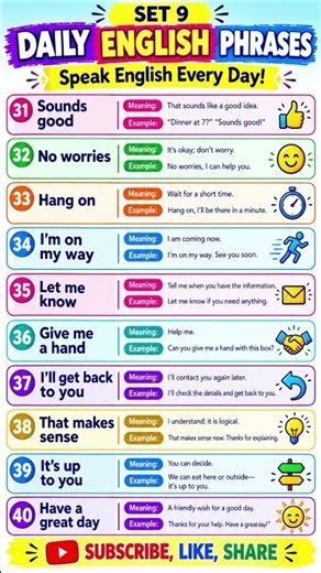 Speak English Naturally! Powerful Daily English Phrases with meaning.