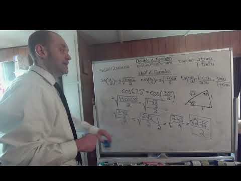 Double and Half Angle Formulas for Trigonometric Functions