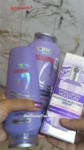 Loreal Paris Hylauron Moisture Shampoo ASMR unboxing