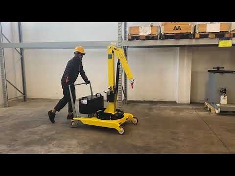 Portable lifting solution small mobile 200 kg crane 01M2 by Flex Lifting Italy