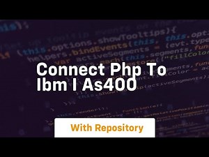 Connect PHP to IBM i AS400