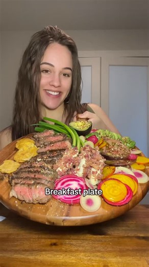 Brandee on Instagram: "I meant green onions #explore #explorepage #food #mukbang #eating #fyp #foodie #steak #charcuterieboard #charcuterie #breakfast Better than the last mukbang?"