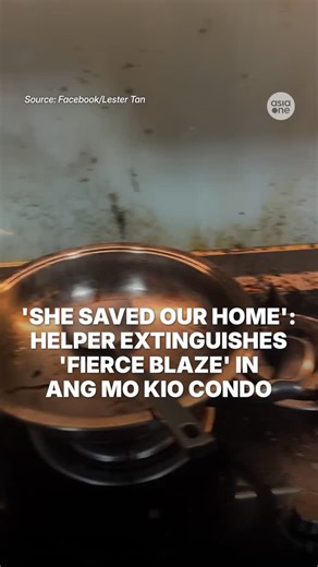 AsiaOne on Instagram: "A Singaporean homeowner praised his helper for bravely extinguishing a kitchen fire, saving their home from destruction. He ended his post with a reminder to keep fire extinguishers at home and ensure everyone is educated on how to use them.⁠ ⁠ Full story #linkinbio⁠ ⁠ #sgnews #Singapore #Fire #Safety"