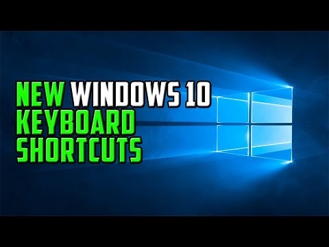 New Windows 10 Keyboard Shortcuts