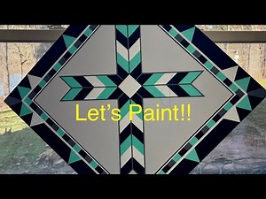 Native American Cross : BARN QUILT Video #112