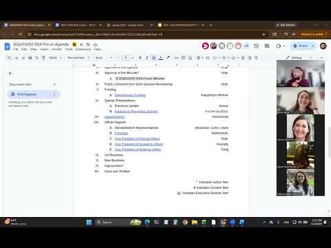 Spring 2026 Week 1 GSA Forum Meeting (04/02/2026)
