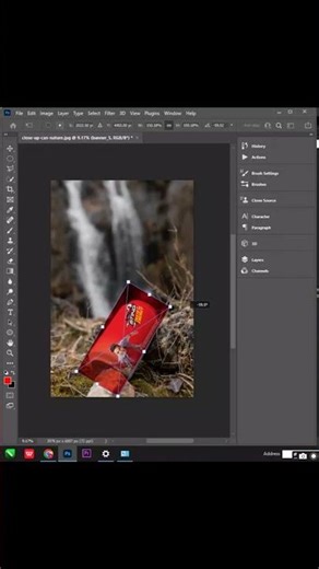 Cold Drink Poster Design in Photoshop 🥤 | Mockup Tutorial #viral #photoshop #shorts #aftereffects