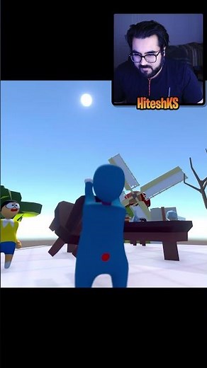 😂 No Gadgets for Nobita from Doraemon | Human Fall Flat 😂 | Hitesh KS