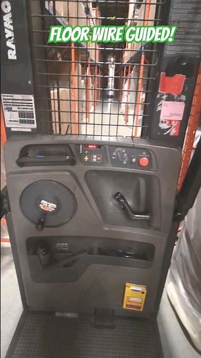Testing WIRE GUIDED Raymond 5400 Orderpicker #forklift #raymond forklift #wire guidance