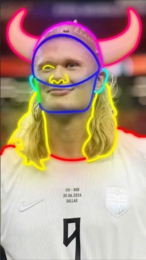How to draw Erling Haaland from Norway ❤️😍 #Haaland #erlinghaaland #ManchesterCity #HaalandDrawing