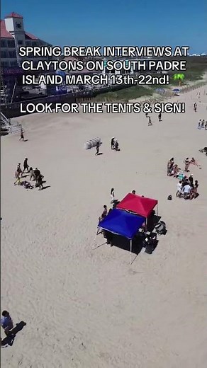 We will be doing spring break interviews at Clayton’s Beach Bar on South Padre Island March 13-22nd!