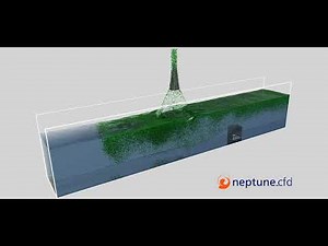 Two-phase stratified flow with Lagrangian Particles