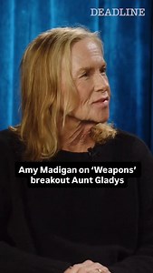 178K views · 3.4K reactions | Amy Madigan on the reveal of her ‘Weapons’ character Aunt Gladys, her unique look, and the joy it was to be able to create the character from the ground up Watch the full episode of The Actor’s Side online at the link in bio. | Deadline Hollywood | Facebook
