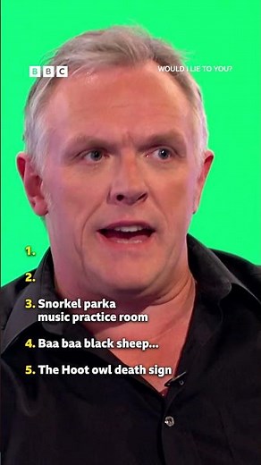 Greg Davies, a true icon. #WouldILieToYou #WILTY #GregDavies #iconic #comedyshow #shorts