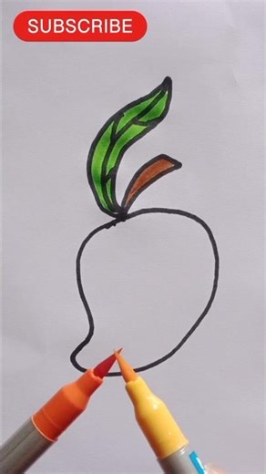Easy Mango Drawing| #mangoart #art