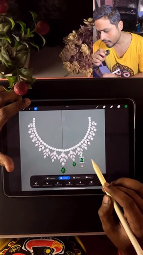 Digital jewels by Biswarup on Instagram: "“Procreate Jewellery Design Tutorial 💎✨ | Easy Necklace Art” “Learning digital jewellery design on iPad? Here’s a clean Procreate necklace art demo you can recreate today! 💎✨ Save this for your next design practice. Comment ‘TUTORIAL’ if you want full step-by-step.” #procreate #procreateart #procreatejewelry #digitaljewellerydesign #jewellerydesigner #digitalarttutorial #procreatetutorial #ipadart #necklacedesign #jewelsdrawing #learnprocreate #sketchi