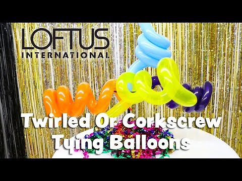 How To Create Spirals, Twisted, Twirled Or Corkscrew 260 Tying Balloons