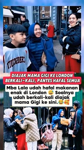 MBA LALA ALREADY MEMORIZED DELICIOUS FOOD IN LONDON,😁🥰 #mbalala #nagita #mamagigi #rans