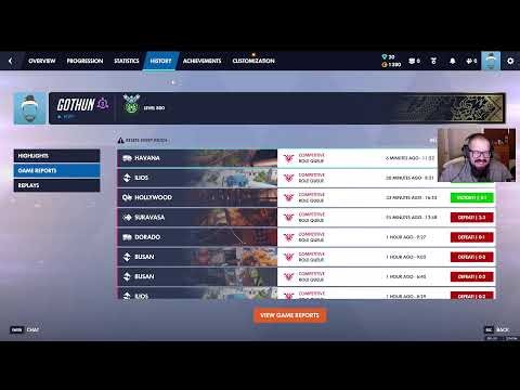 Overwatch 2/11/26 stream - 14 loss streak to teams that exploded and good connections. Abysmal.