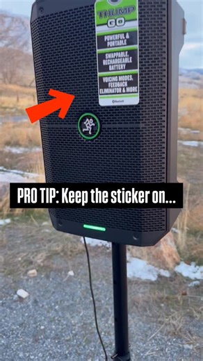DJ Daryl Bennett | Utah | PA system secret unlocked 🔓 Leaving the sticker on adds at least +3dB… scientifically unproven, emotionally confirmed 😂 Send to a DJ in... | Instagram