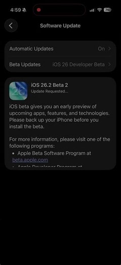 iOS 26.2 Update For iPhones