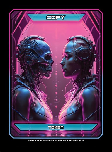 FOIL Copy Token - Custom MTG Tokens | Magic the Gathering Token Cards | Handmade Fantasy Game Tokens | Commander & EDH Accessories - Etsy