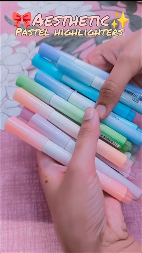 🤩Aesthetic pastel highlighters🌷#stationery #highliter #aesthetic #trending #shorts