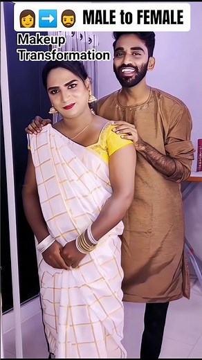 🧔➡️👩 MALE to FEMALE Makeup Transformation💄#maletofemaletransition #maletofemalemakeup #makeup