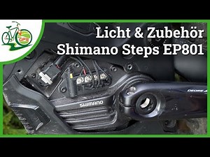 Shimano STEPS EP801 eBike 🚴 Anschlüsse & Stecker 🔌 Licht & Zubehör nachrüsten 💡 Abdeckung entfernen