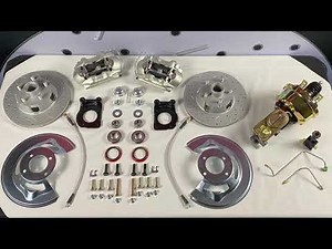 Power Disc Brake Conversion Kit with MaxGrip XDS Rotors for 64.5-66 Ford Mustang with Manual Trans