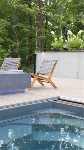 TimberTech on Instagram: "Take a tour of this beautiful and functional outdoor space built by @pjelawncare. What's your favorite part? Decking: Vintage Collection - Weathered Teak Designer: @earthlandarch 📸: @rlestina3"