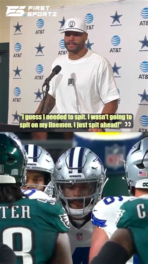 Dak Prescott says he was spitting forward, not at Jalen Carter🤔 | Dallas Cowboys Fans