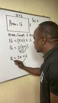 Area of rectangle #maths #education #mathproblem