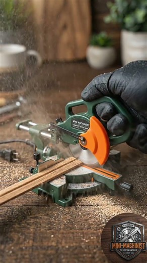 Smallest Miter Saw? 🛠️ Unbelievable Accuracy! #Shorts