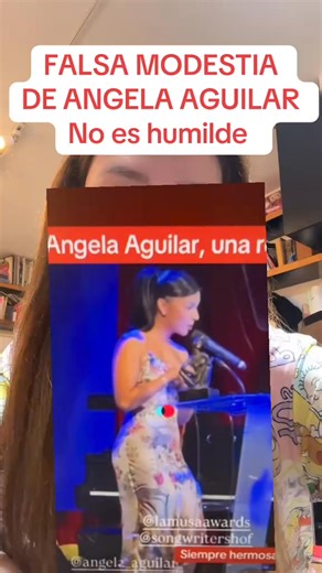 Falsa modestia de #angelaaguilar no es humilde lenguaje corporal | MaryFer Centeno