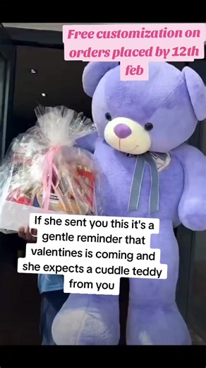 Customize Your Cuddle Teddy for Valentine's Day
