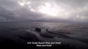 Dramatic video shows Coast Guard leaping onto submarine carrying 17,000 pounds of cocaine
